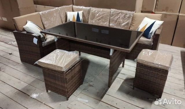 Комплект садовой мебели из ротанга искусственного купить в Москве ...