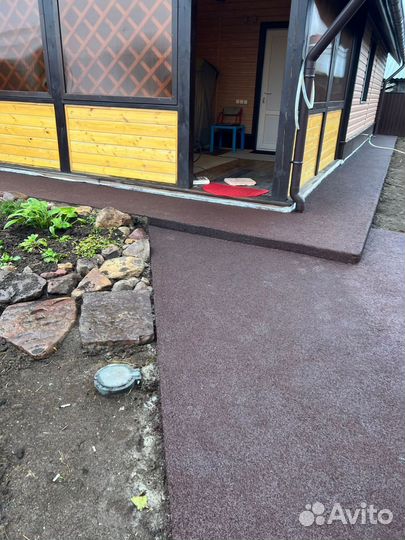 Резиновое покрытие для отмостки