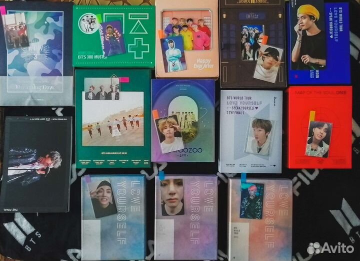 Карты bts релизы, LYS, mots, Sowoozoo, Muster