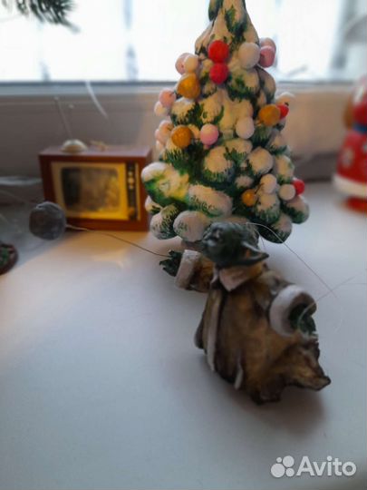 Ватные елочные игрушки