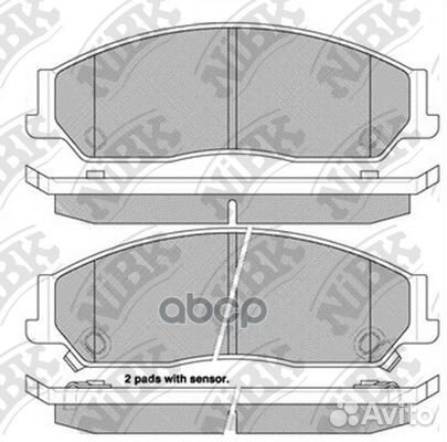 Колодки тормозные дисковые передние NiBK PN0828