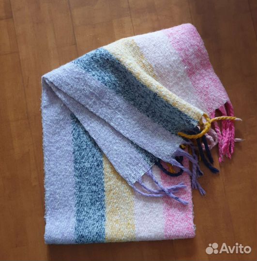 Теплый палантин шарф, длина 2 м