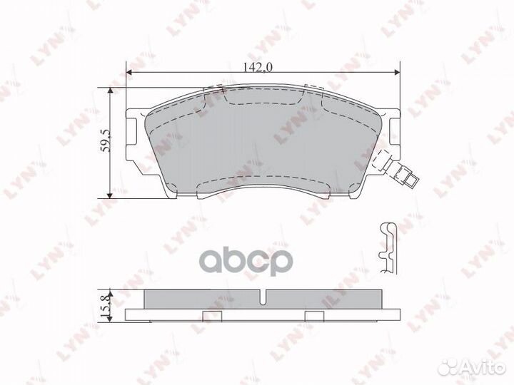Колодки тормозные дисковые перед BD5114 LYN