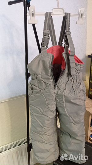 Брюки теплые для девочки 104