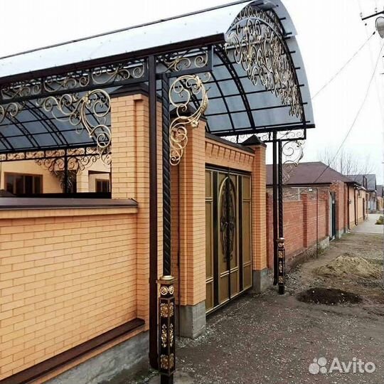 Кованный навес