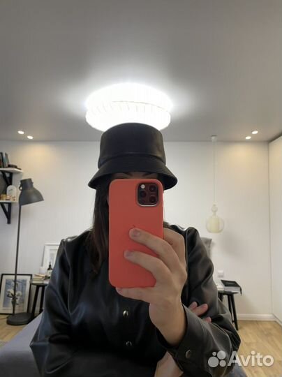 Кожаная панама женская