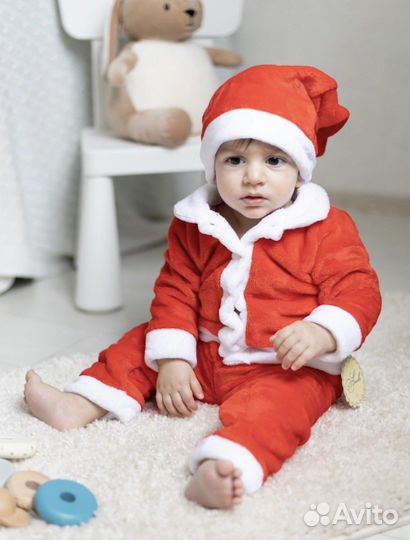 Костюм деда мороза детский 74