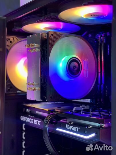 Мощный игровой компьютер Ryzen 32GB RTX4060