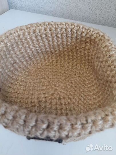 Корзинка для хранения из джута