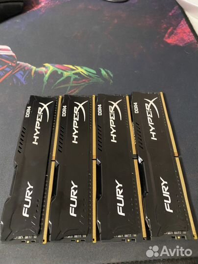 Оперативная память Kingston HyperX fury 4 гб