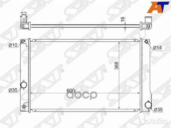 Радиатор Toyota Prius (ZVW30) 09-16 / Prius Alp