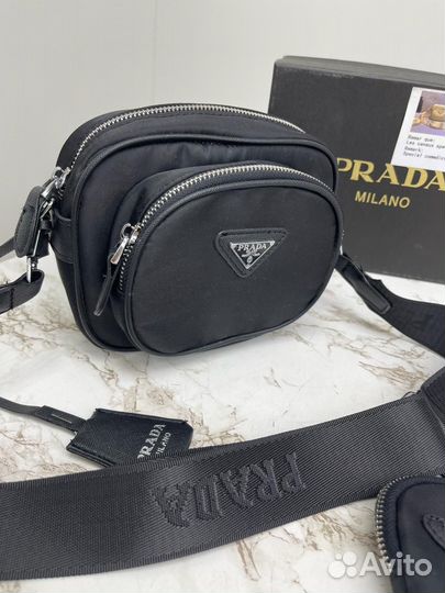 Сумка Prada Плащёвка 2в1 - 18 см