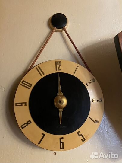 Часы настенные старинные Янтарь 1965 год