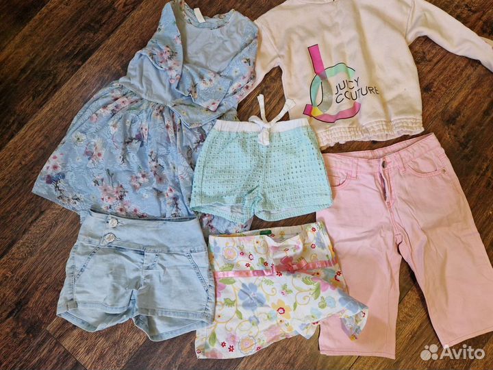 Большой пакет одежды на девочку