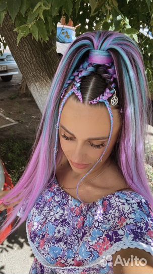 Плетение кос с канекалоном