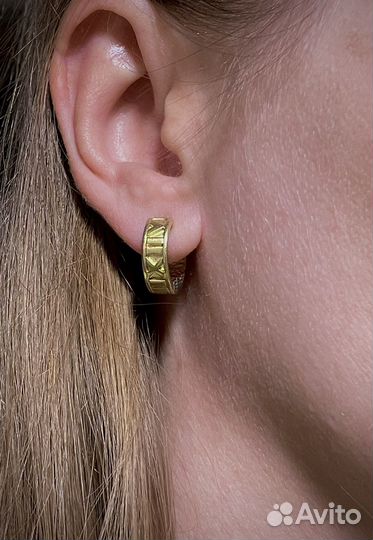 Золотые двусторонние конго в стиле Тиффани