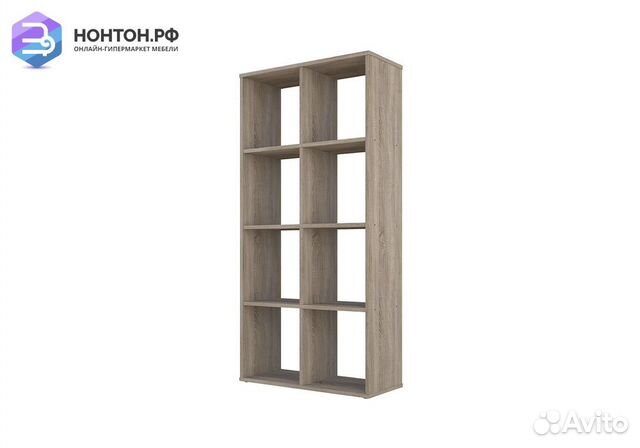 Стеллаж кубический Polini home Smart 8 секций дуб