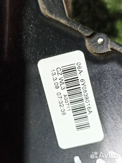 Замок двери задний правый Skoda Fabia 2 хэтчбек