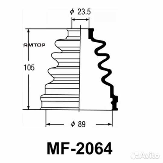 Masuma MF-2064 Пыльник шруса Masuma MF-2064