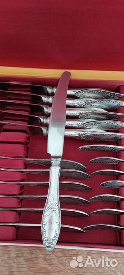 Набор столовых приборов мельхиор СССР