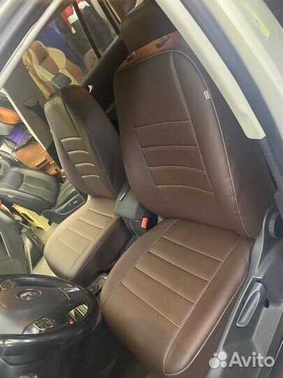 Авточехлы из эко для Тигуана установка в подарок