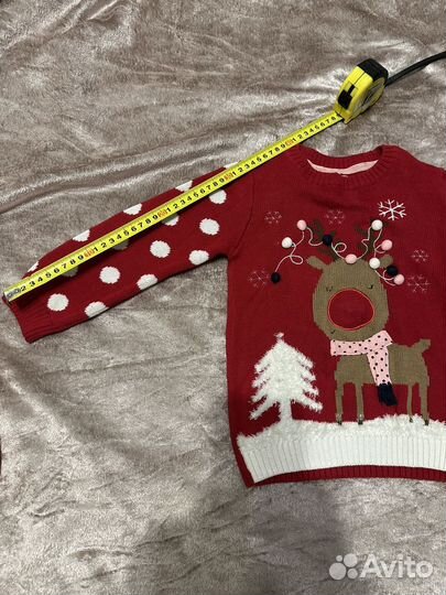 Джемпер новогодний с оленем