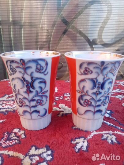 Чайник кофейник фарфор и стоканы