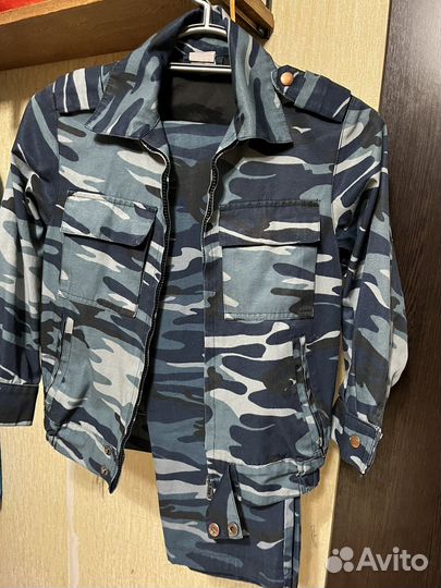 Камуфляжный костюм детский 134