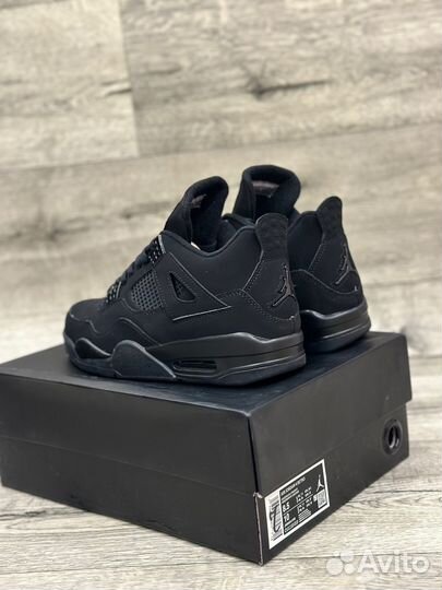 Кроссовки Air Jordan 4 Black Cat (36-45)