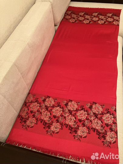 Палантин платок красный, СССР