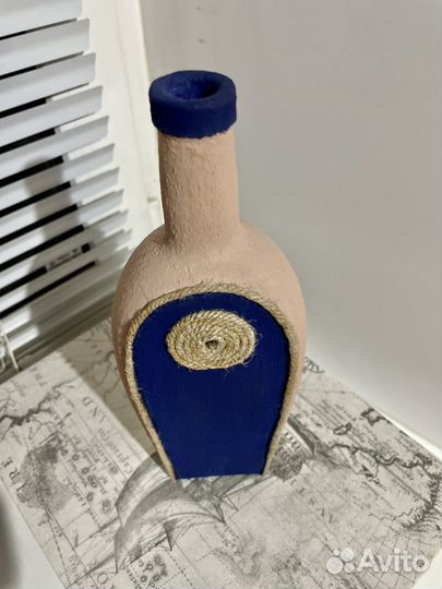 Декоративная бутылка ручной работы