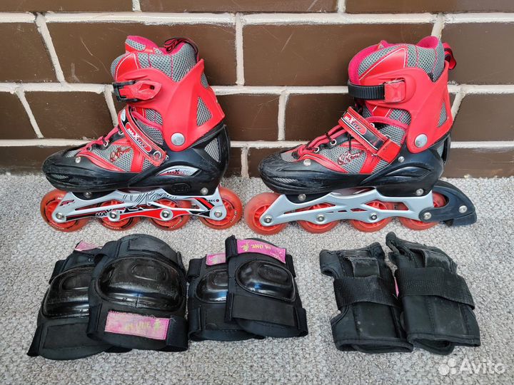 Роликовые коньки раздвижные р.34-37