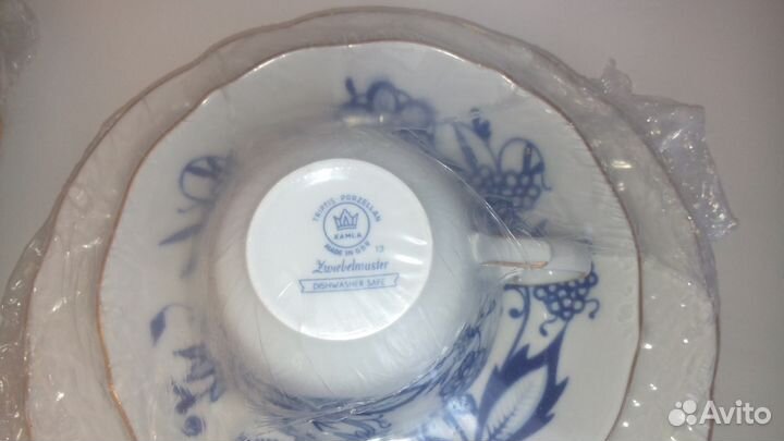 Чайно-кофейный сервиз трио гдр Kahla новый