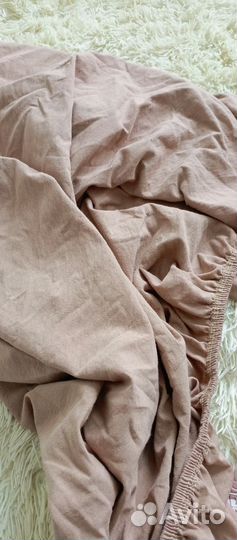 Простынь на резинке на детскую кроватку 120*60