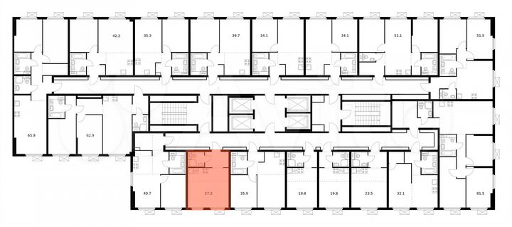 Квартира-студия, 27,2 м², 5/33 эт.