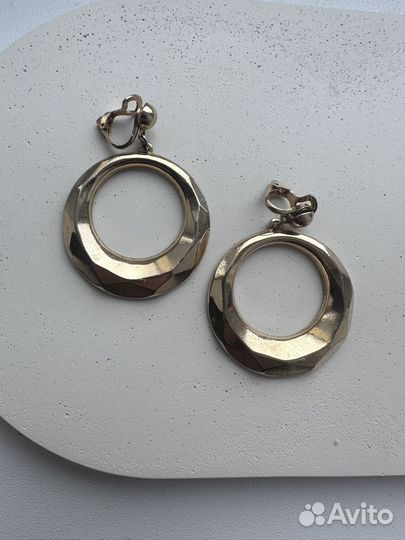 Винтажные клипсы кольца