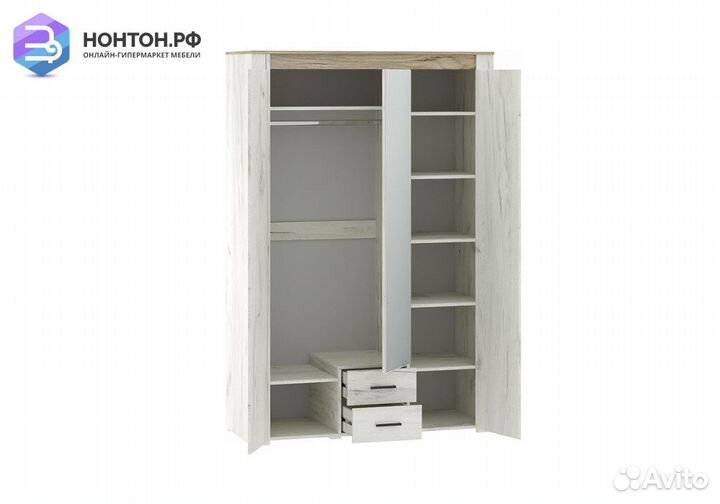 Шкаф 3-дверный Прага