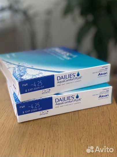 Линзы контактные однодневные alcon -4.25