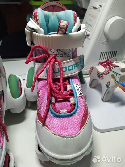 Продам раздвижные роликовые коньки hudora