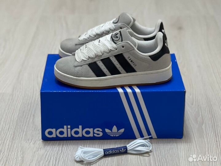 Кроссовки Adidas Campus Crystal White Black