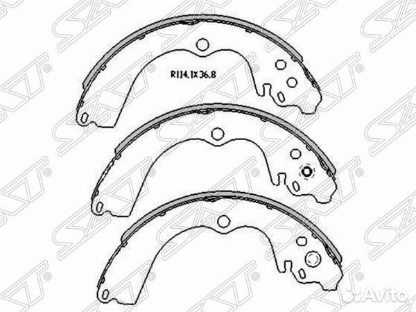 Колодки тормозные зад subaru forester SF/SG 97-07