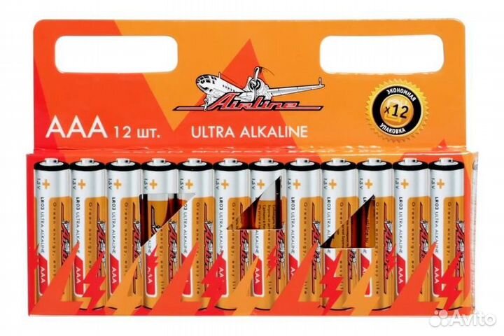 Батарейки lr03/aaa щелочные 12 шт. (aaa-12)