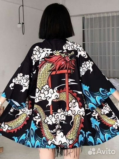 Кимоно хаори новое с поясом