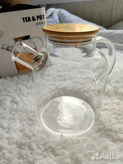 Чайник стеклянный заварочный новый