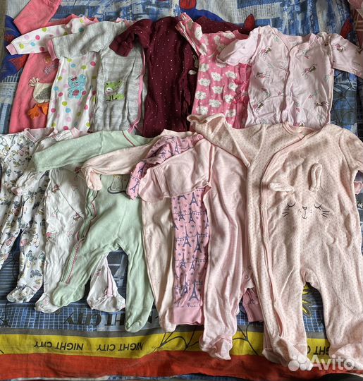 Вещи пакетом для девочки 50-68 рр