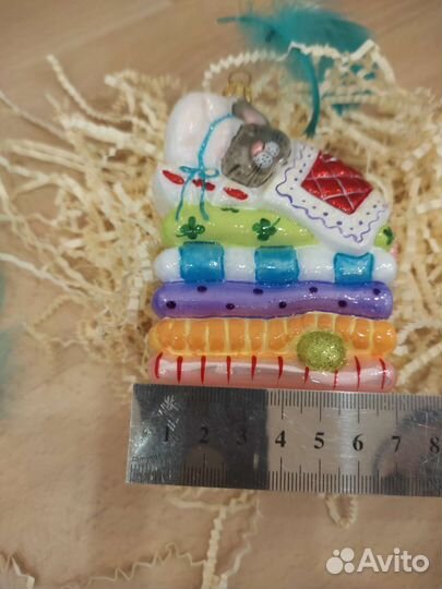 Ёлочная игрушка Польша стекло новая