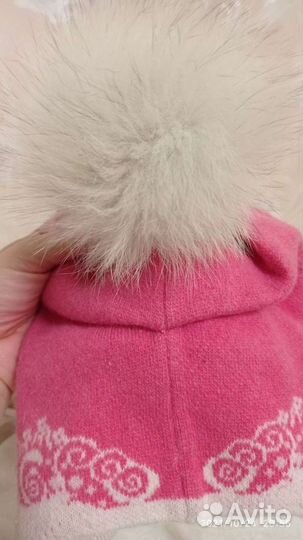 Шапка зимняя для девочки 52 54