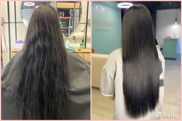 Кератиновое выпрямление волос
