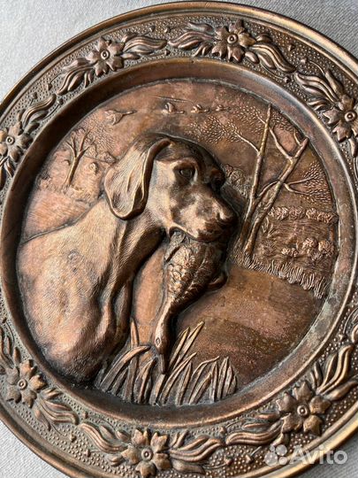 Тарелки медные, декоративные, Италия