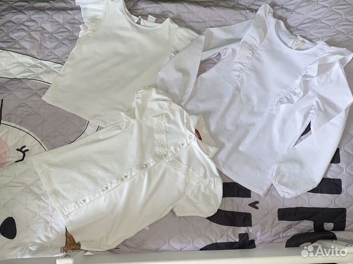 Набор Блузки рубашка в школу 134